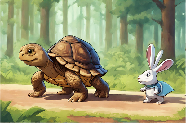 The Running Rabbit And Steady Tortoise