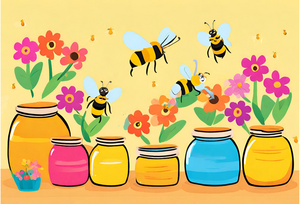 The Busy Bees and Their Honey