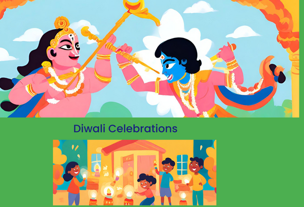 Diwali:The Triumph of Goodness-The Legend of Lord Krishna and Narakasura